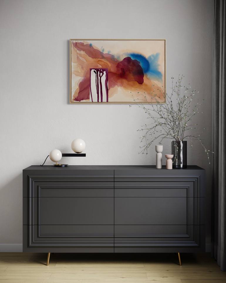 Original Abstract Expressionism Abstract Painting by Michaela Gogova