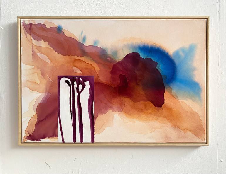 Original Abstract Expressionism Abstract Painting by Michaela Gogova