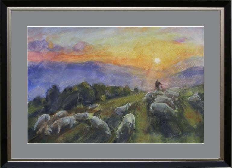 Original Expressionism Landscape Painting by Mykhailo Patskan