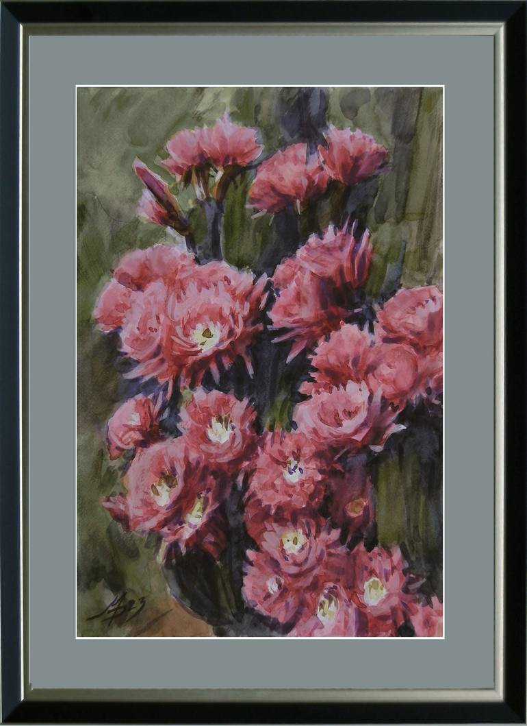Original Expressionism Floral Painting by Mykhailo Patskan