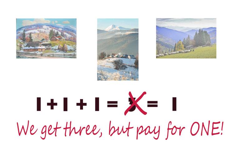 Original Classicism Landscape Painting by Mykhailo Patskan