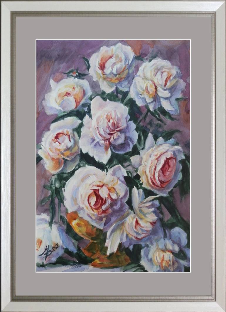 Original Impressionism Floral Painting by Mykhailo Patskan