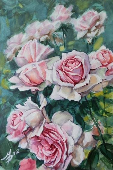 Print of Impressionism Floral Paintings by Mykhailo Patskan