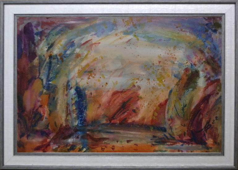 Original Abstract Landscape Painting by Mykhailo Patskan