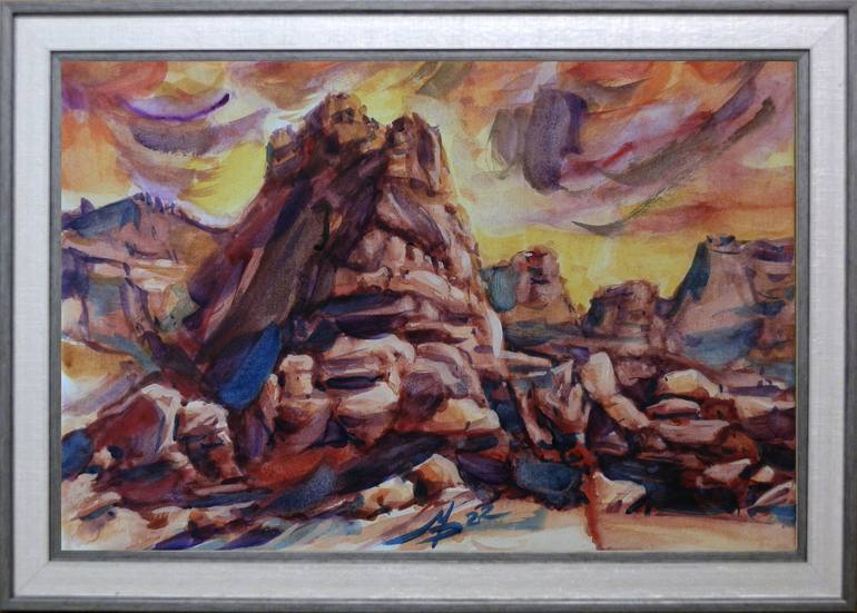 Original Expressionism Travel Painting by Mykhailo Patskan