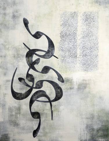 Original Abstract Calligraphy Paintings by Azita Panahpour
