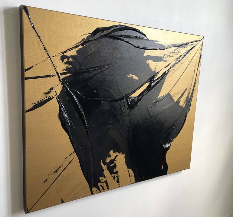 Original Abstract Expressionism Boat Painting by Mishino Altone