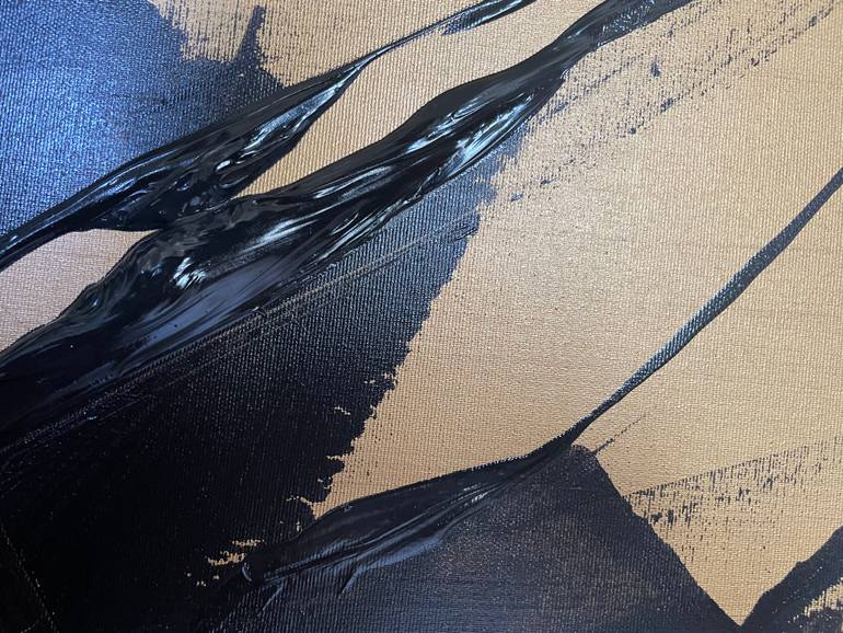 Original Abstract Expressionism Boat Painting by Mishino Altone