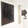 during personal exhibition with the sculptor Lutz in Rauchfeld gallery, rue de Seine to Paris - march 2019