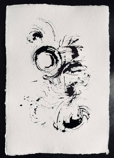 Original Abstract Expressionism Botanic Drawings by Mishino Altone