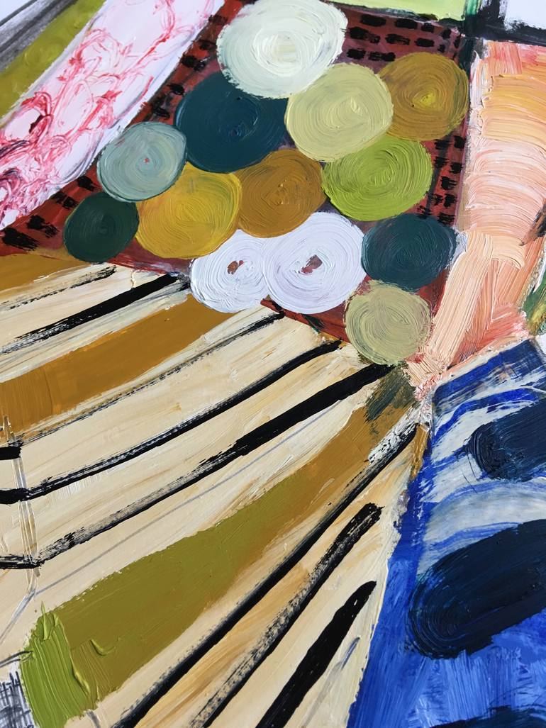 Original Abstract Expressionism Abstract Painting by Miguel Cabezas Montiel