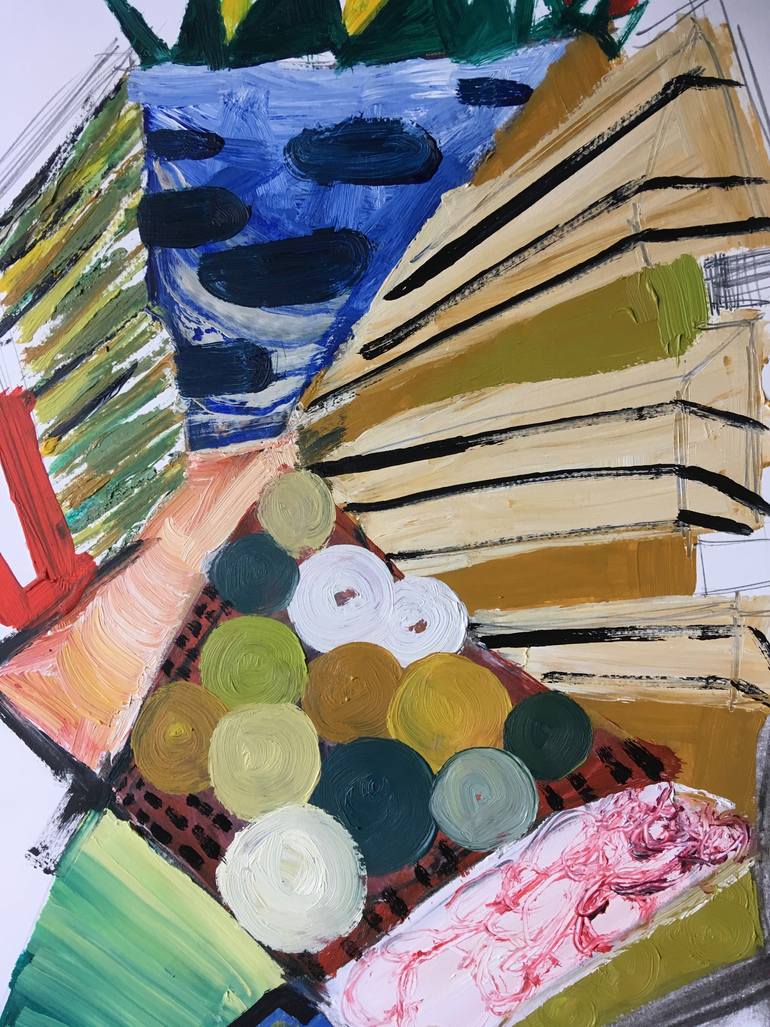 Original Abstract Expressionism Abstract Painting by Miguel Cabezas Montiel