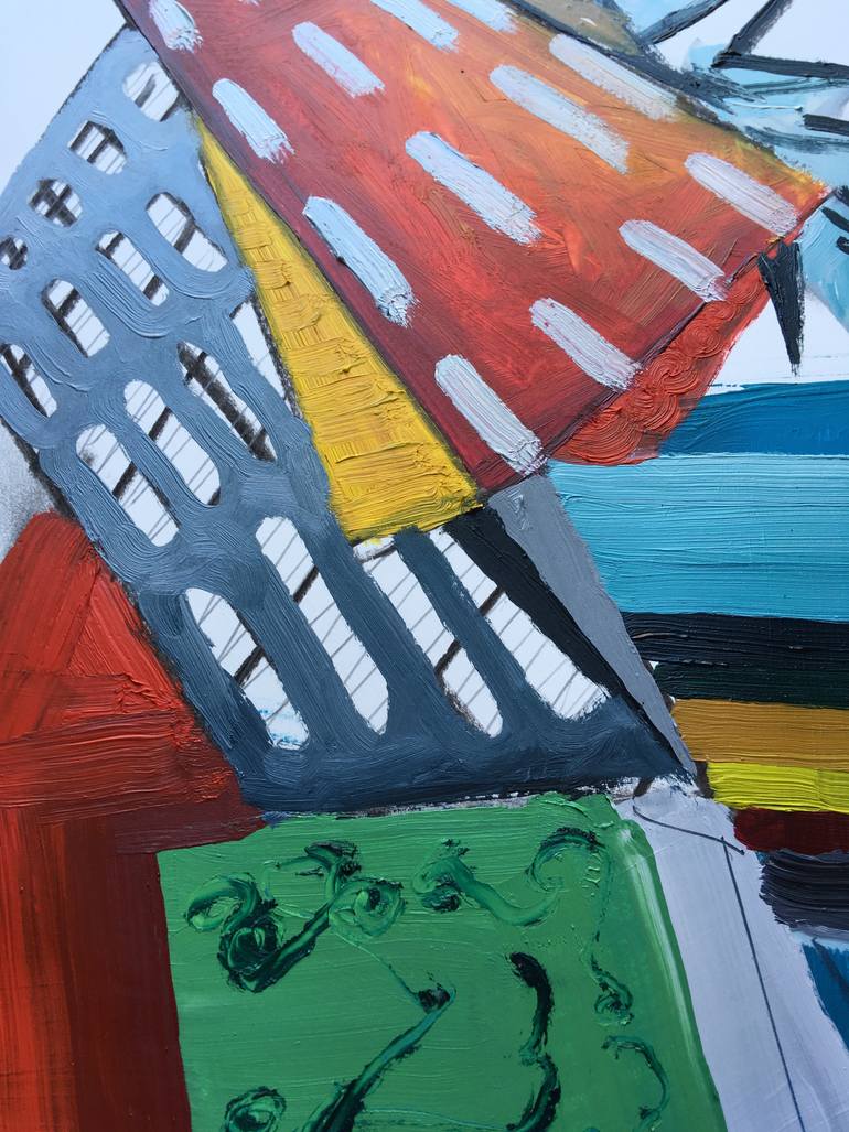 Original Cubism Abstract Painting by Miguel Cabezas Montiel