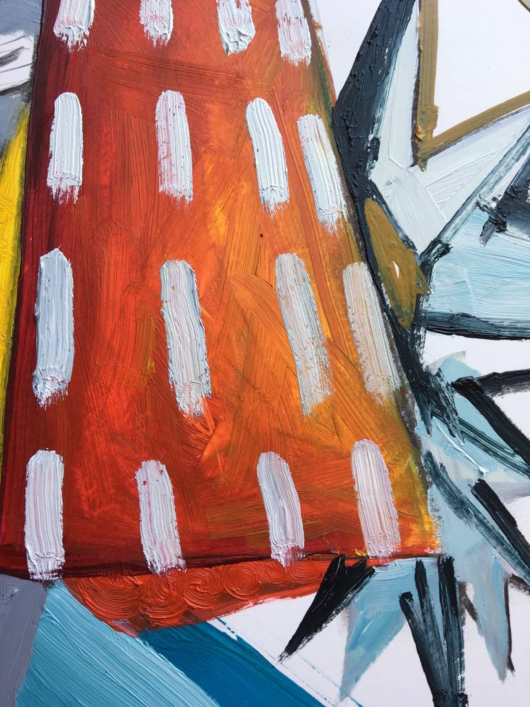 Original Cubism Abstract Painting by Miguel Cabezas Montiel