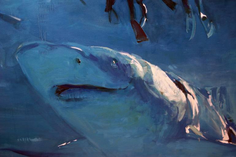 Original Modern Fish Painting by Ed Potapenkov
