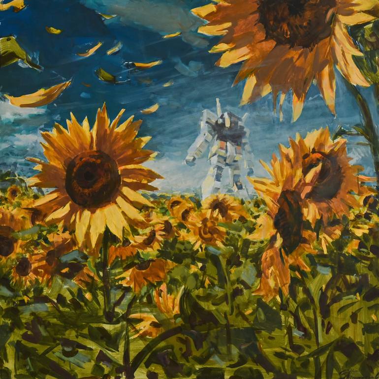 sunflower painting by