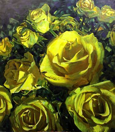 Original Modern Floral Paintings by Ed Potapenkov