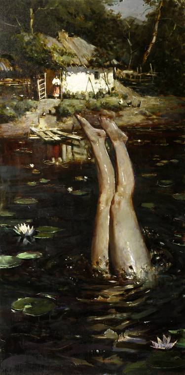Print of Figurative Water Paintings by Ed Potapenkov