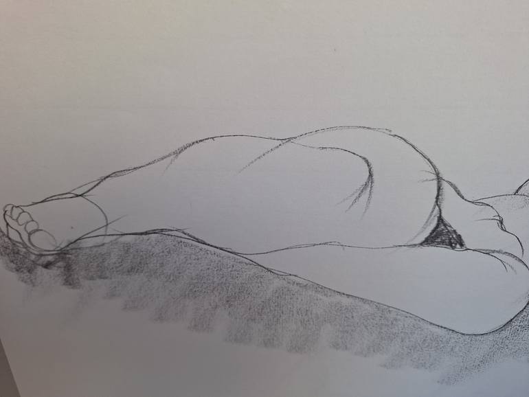 Original Contemporary Nude Drawing by Bibiana Ulanosky