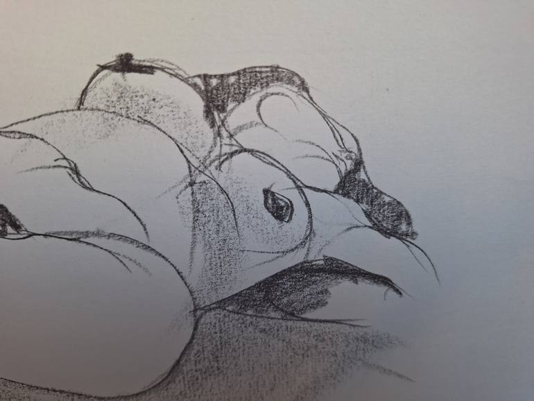 Original Contemporary Nude Drawing by Bibiana Ulanosky