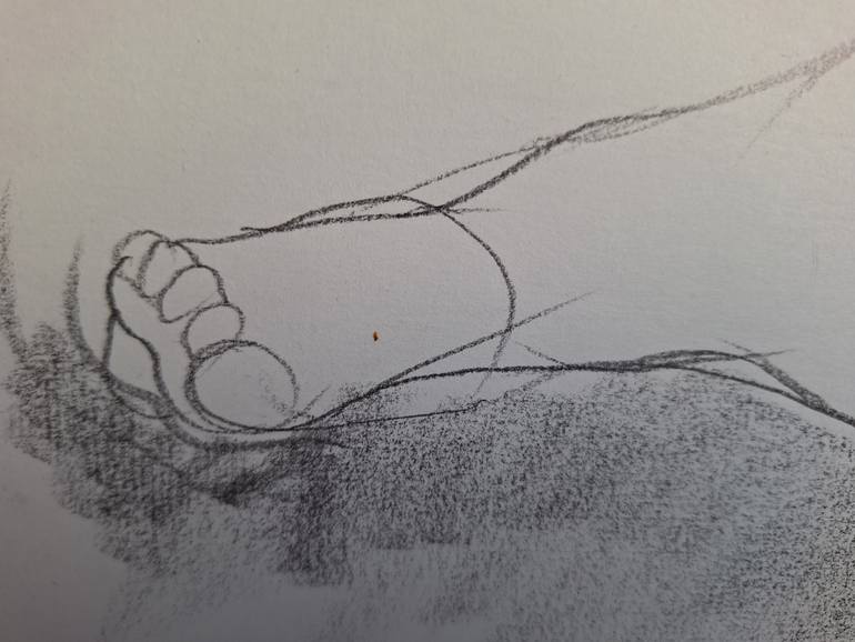 Original Contemporary Nude Drawing by Bibiana Ulanosky