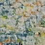 Against the background of the political and social events in the current Corona period, I returned with this work to the subject "BROKEN VIEW" from previous years.
It is a distant view of a landscape where tiny figures as well as many unidentified objects protrude here and there.
spots of paint can be seen in some areas.

Painted using just a spatula