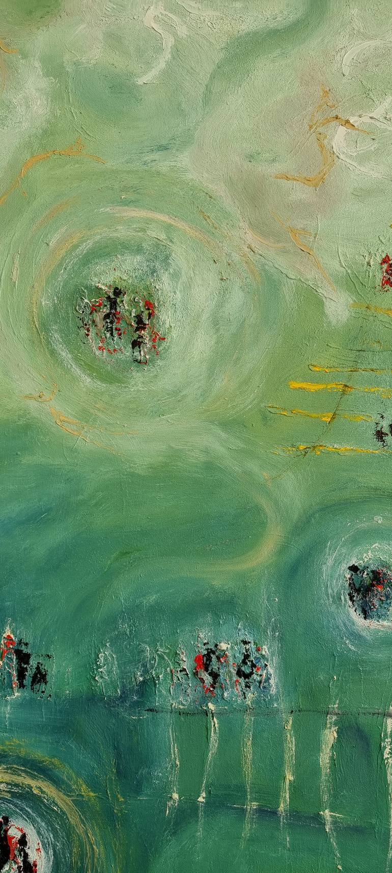 Original Abstract Landscape Painting by Shalev Mann