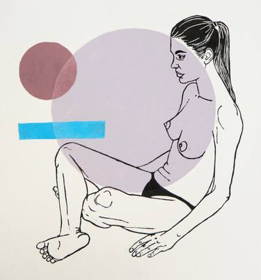 Print of Nude Printmaking by Agnieszka Borkowska