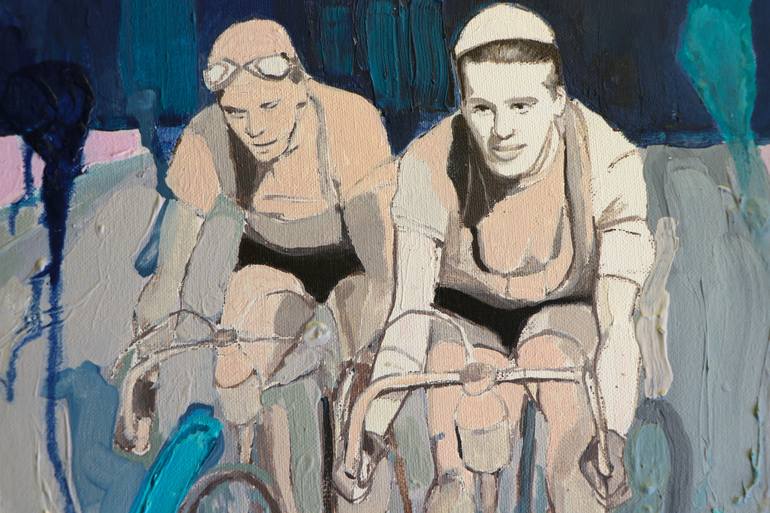 Original Bike Painting by Agnieszka Borkowska