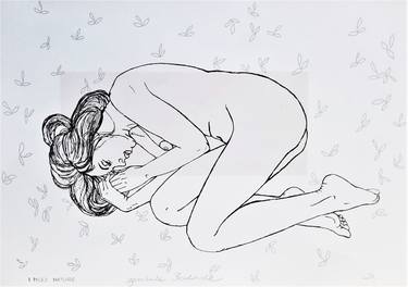 Original Art Deco Erotic Drawings by Agnieszka Borkowska