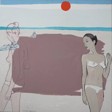 Original Beach Paintings by Agnieszka Borkowska
