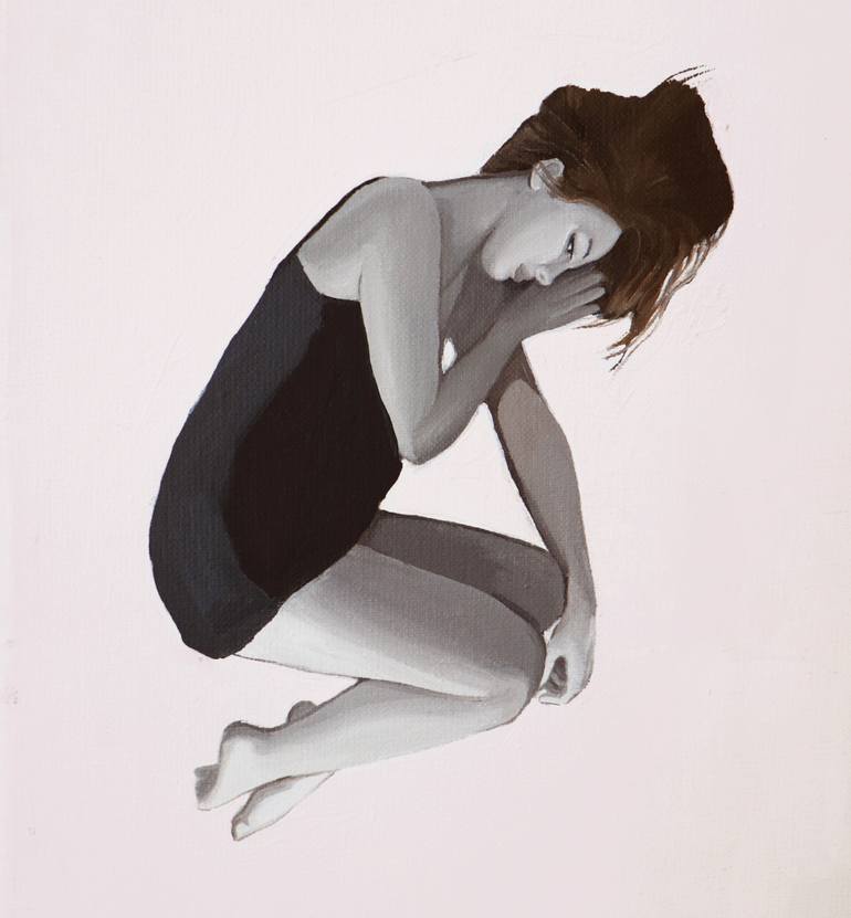 Original Figurative Women Painting by Agnieszka Borkowska
