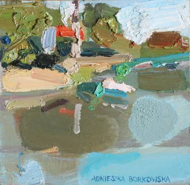 Print of Abstract Landscape Paintings by Agnieszka Borkowska