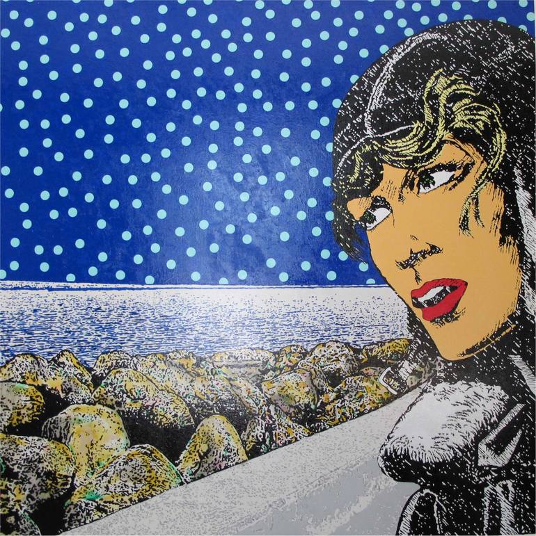 Print of Pop Art Airplane Paintings by Richard Jolicoeur