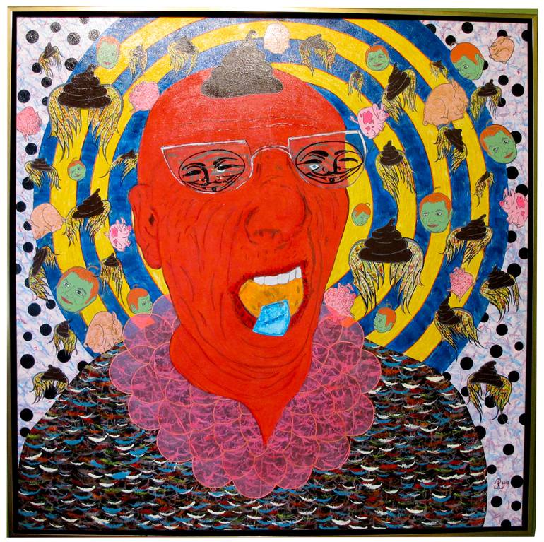 Original Dada Portrait Paintings by Richard Jolicoeur