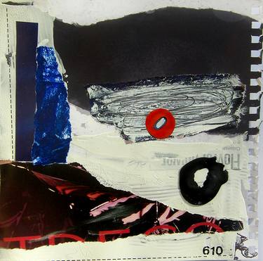 Original Abstract Expressionism Abstract Collage by Tatjana Armus