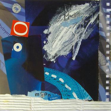 Original Abstract Expressionism Abstract Collage by Tatjana Armus