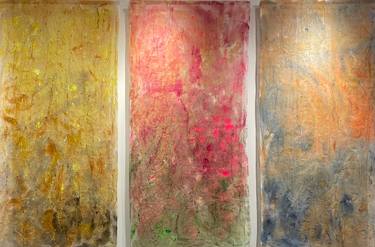Original Abstract Expressionism Abstract Painting by Lou Hamilton