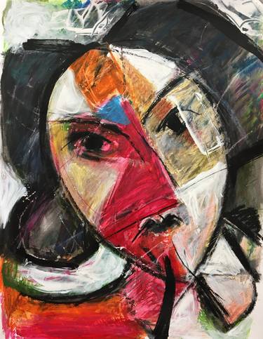 Original Cubism Abstract Paintings by Chuck Benson