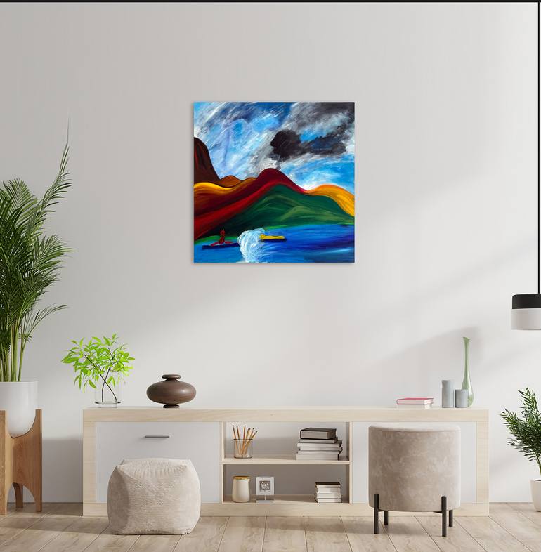 Original Realism Landscape Painting by Nathalie Gribinski