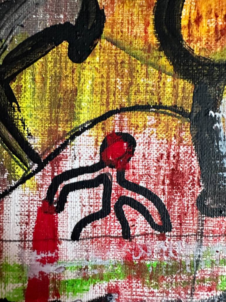 Original Abstract Expressionism Abstract Painting by Nathalie Gribinski