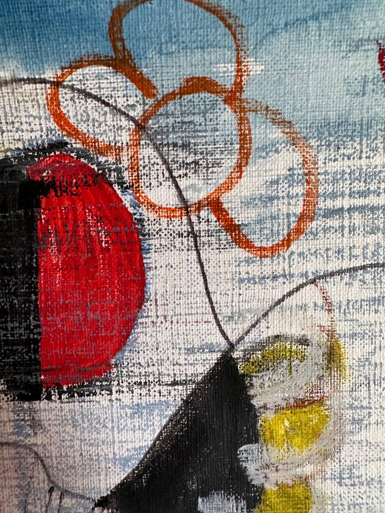 Original Abstract Expressionism Abstract Painting by Nathalie Gribinski
