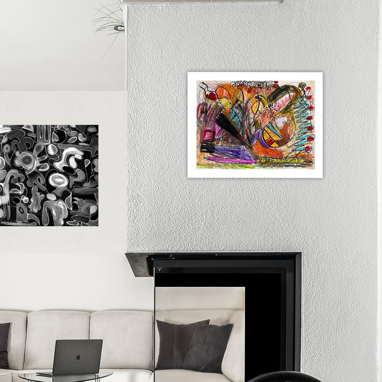 Original Abstract Painting by Nathalie Gribinski