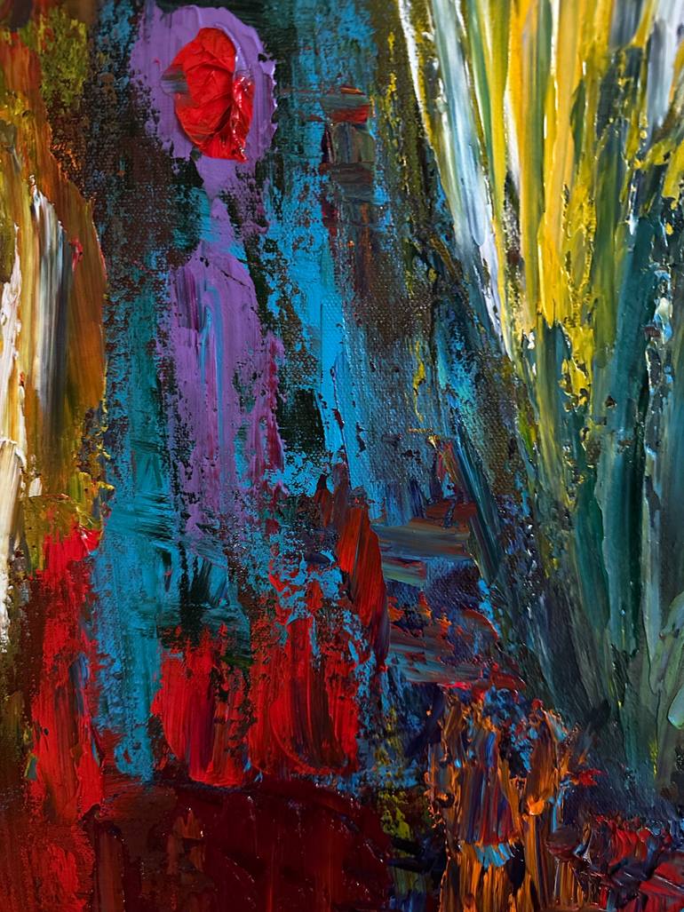 Original Abstract Expressionism Abstract Painting by Nathalie Gribinski