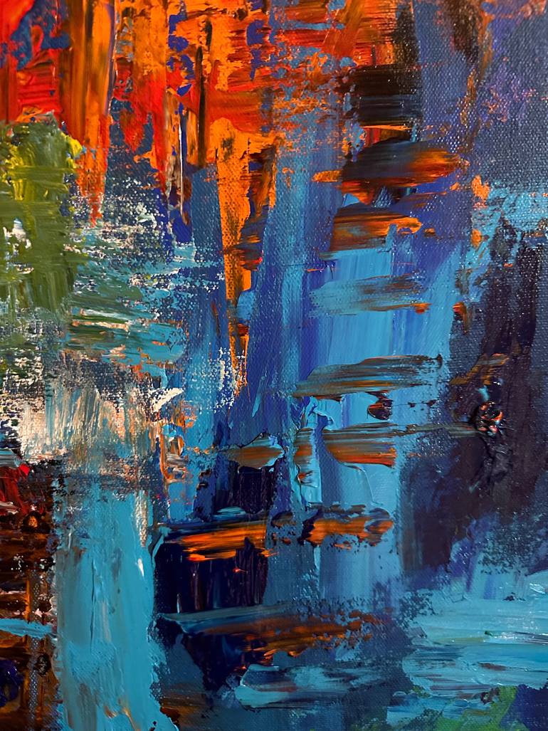 Original Abstract Expressionism Abstract Painting by Nathalie Gribinski
