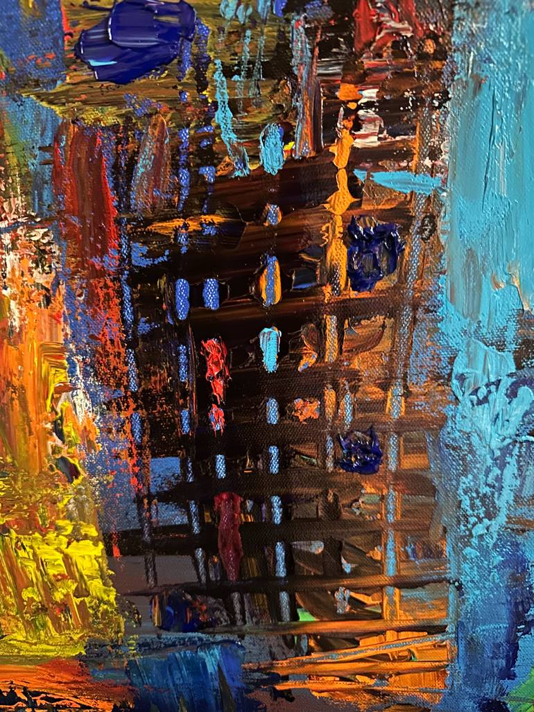 Original Abstract Expressionism Abstract Painting by Nathalie Gribinski