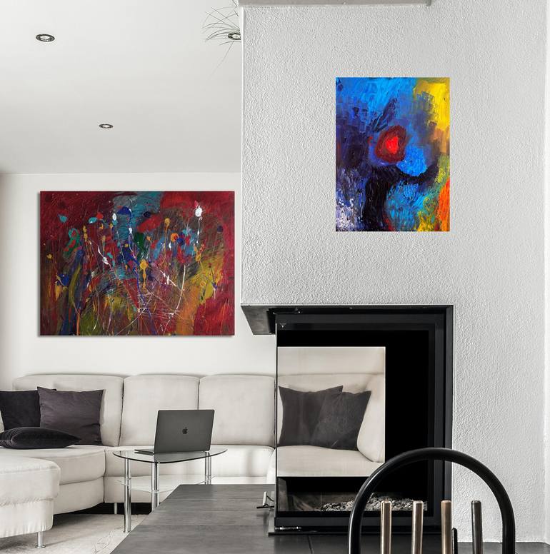 Original Abstract Painting by Nathalie Gribinski