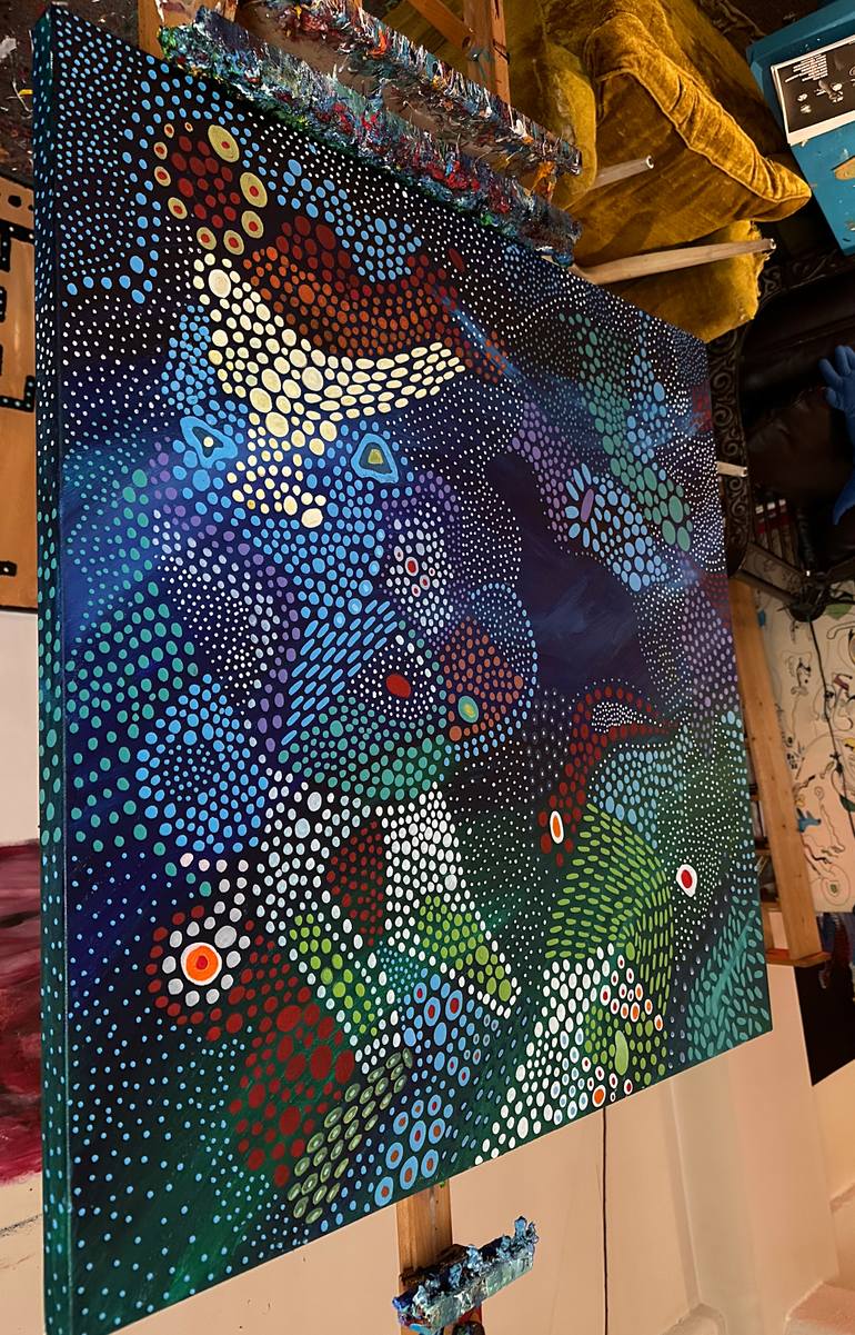Original Abstract Expressionism Abstract Painting by Nathalie Gribinski