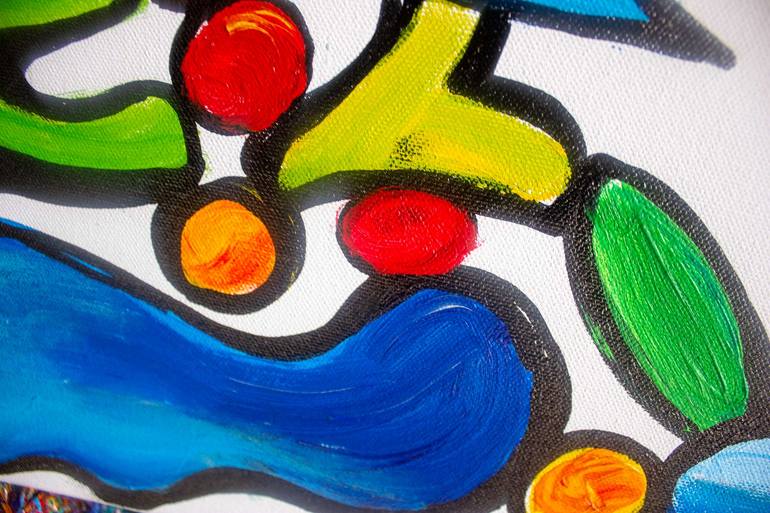 Original Abstract Expressionism Abstract Painting by Nathalie Gribinski