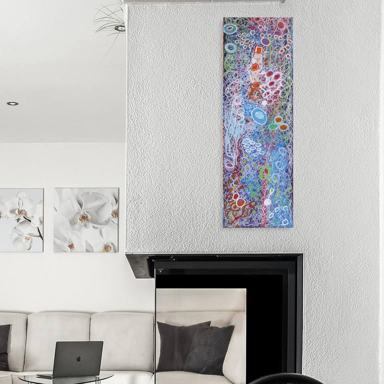 Original Abstract Expressionism Abstract Painting by Nathalie Gribinski